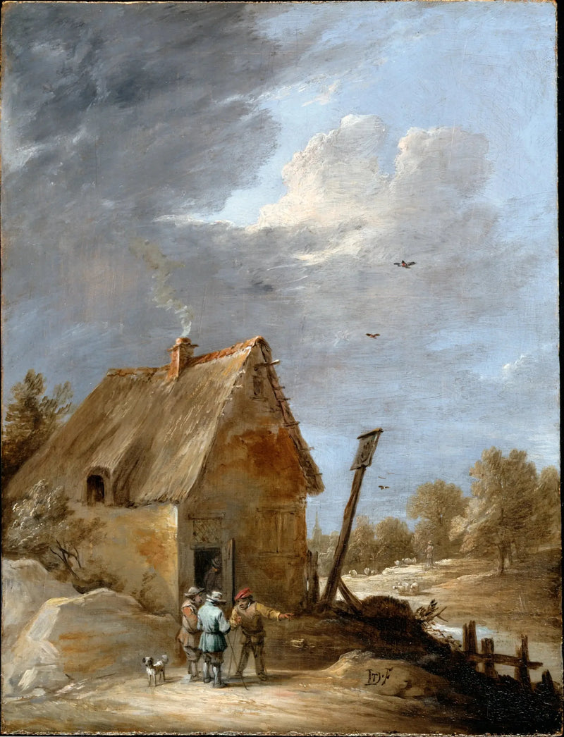 A road near a chalet - David Teniers the Younger