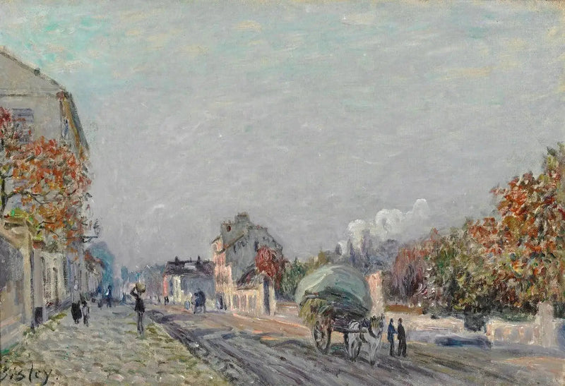 A Street in Marly - Alfred Sisley
