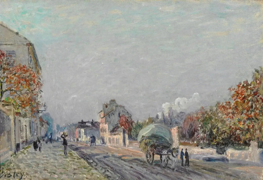 A Street in Marly - Alfred Sisley
