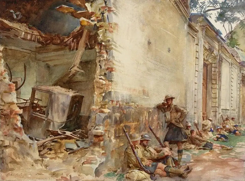A Street in Arras - John Singer Sargent