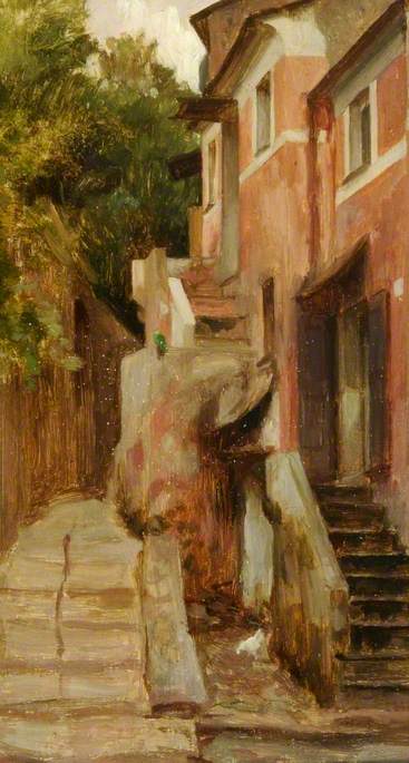 A street in Lerici, Italy - Frederic Leighton
