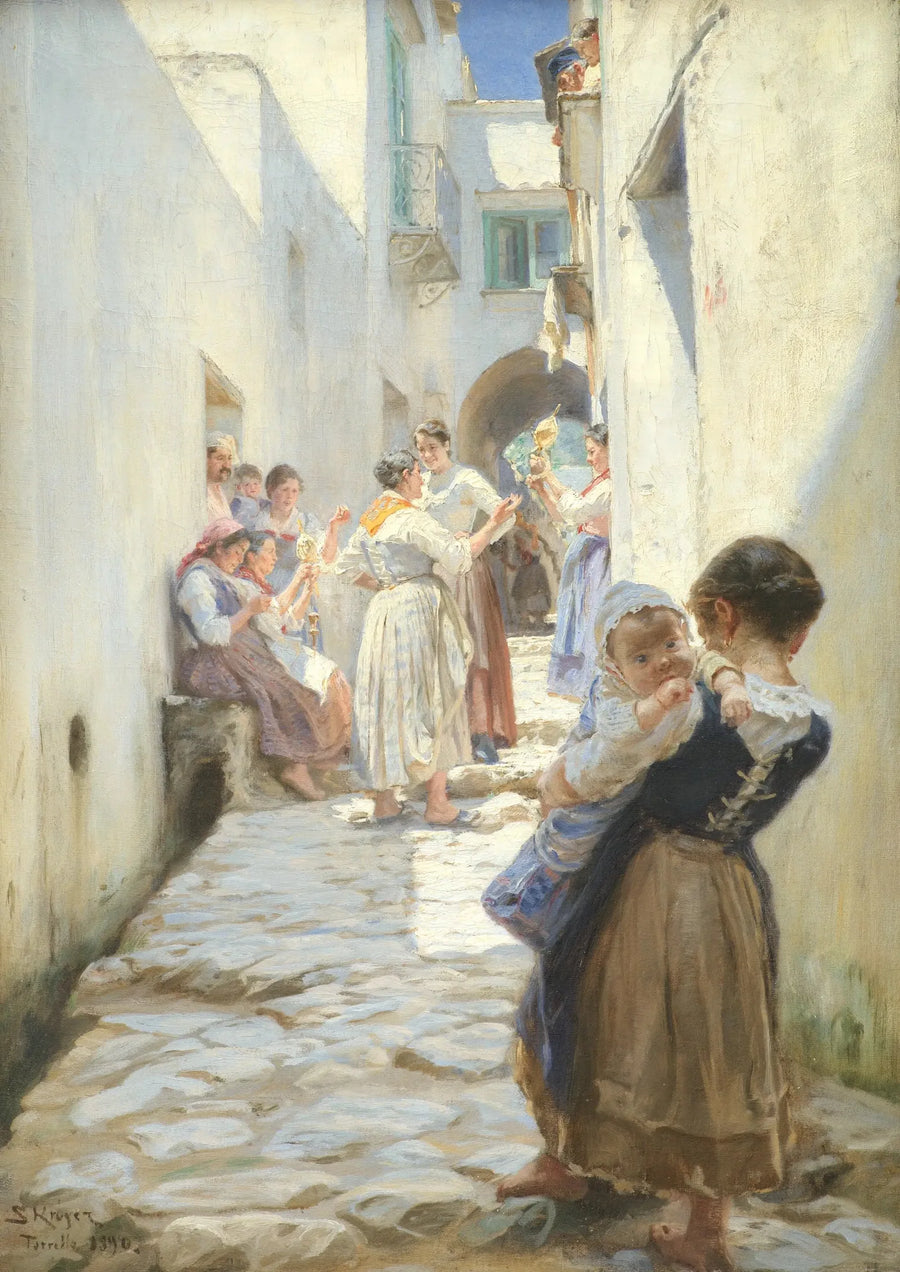 A street in Torello, Italy - Peder Severin Krøyer