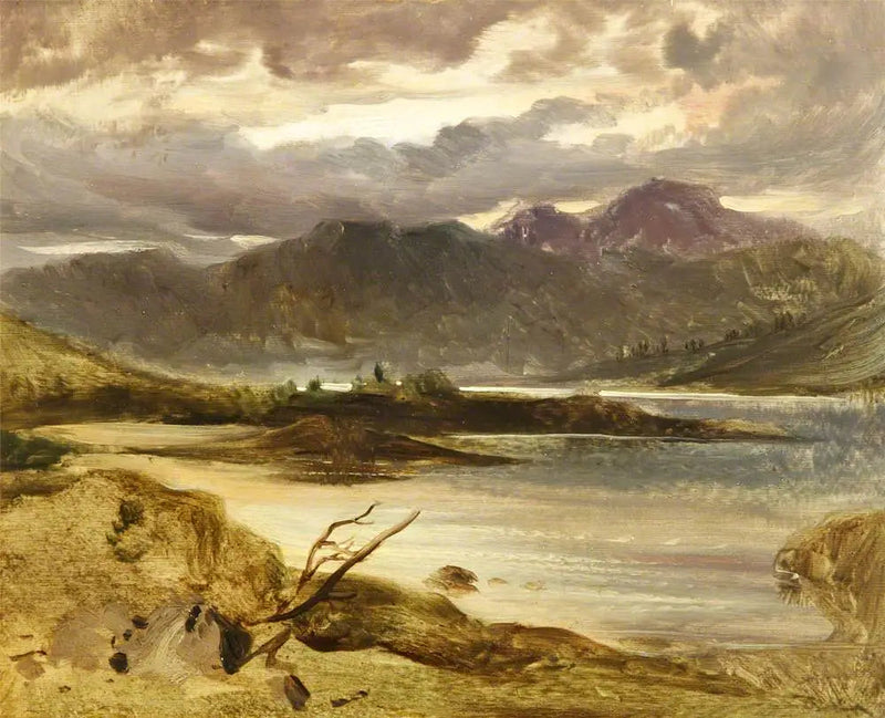 A lake scene - Edwin Henry Landseer