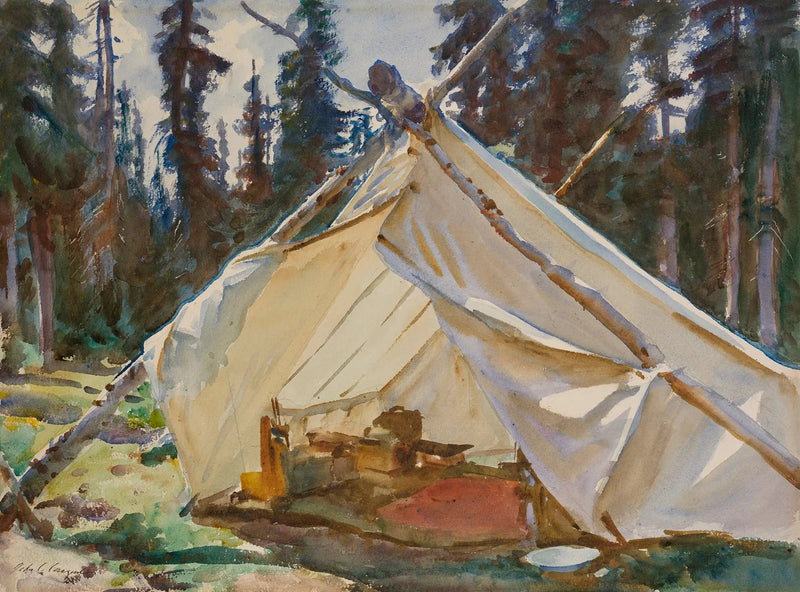 A Tent in the Rockies - John Singer Sargent