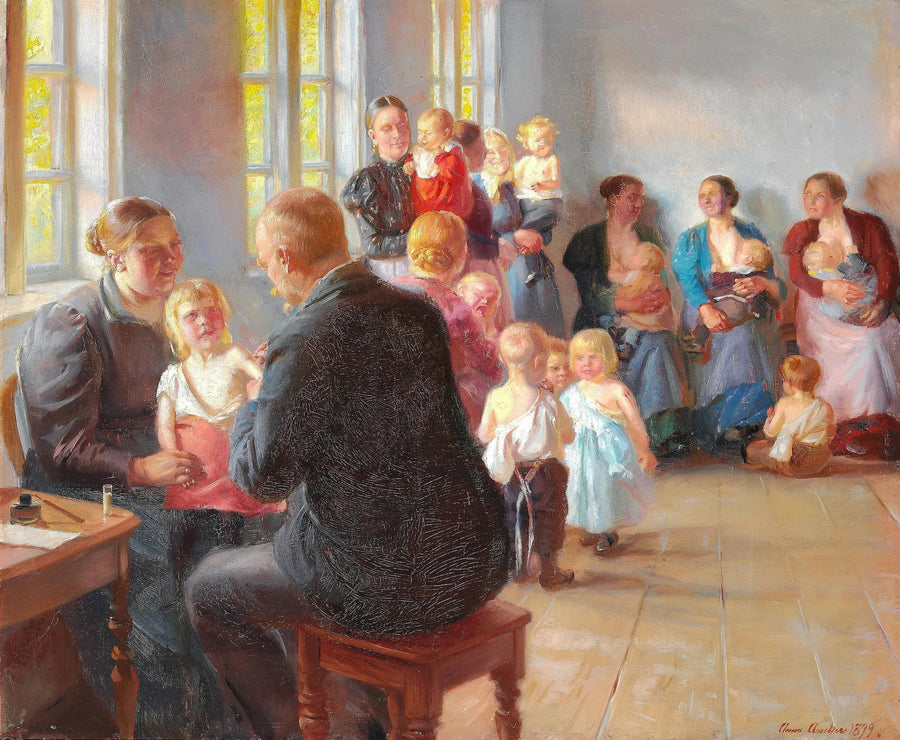 A vaccination - Anna Ancher