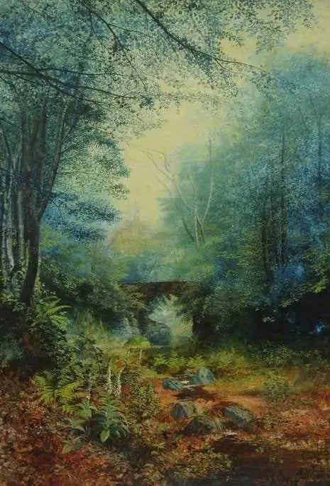 A wooded valley - John Atkinson Grimshaw