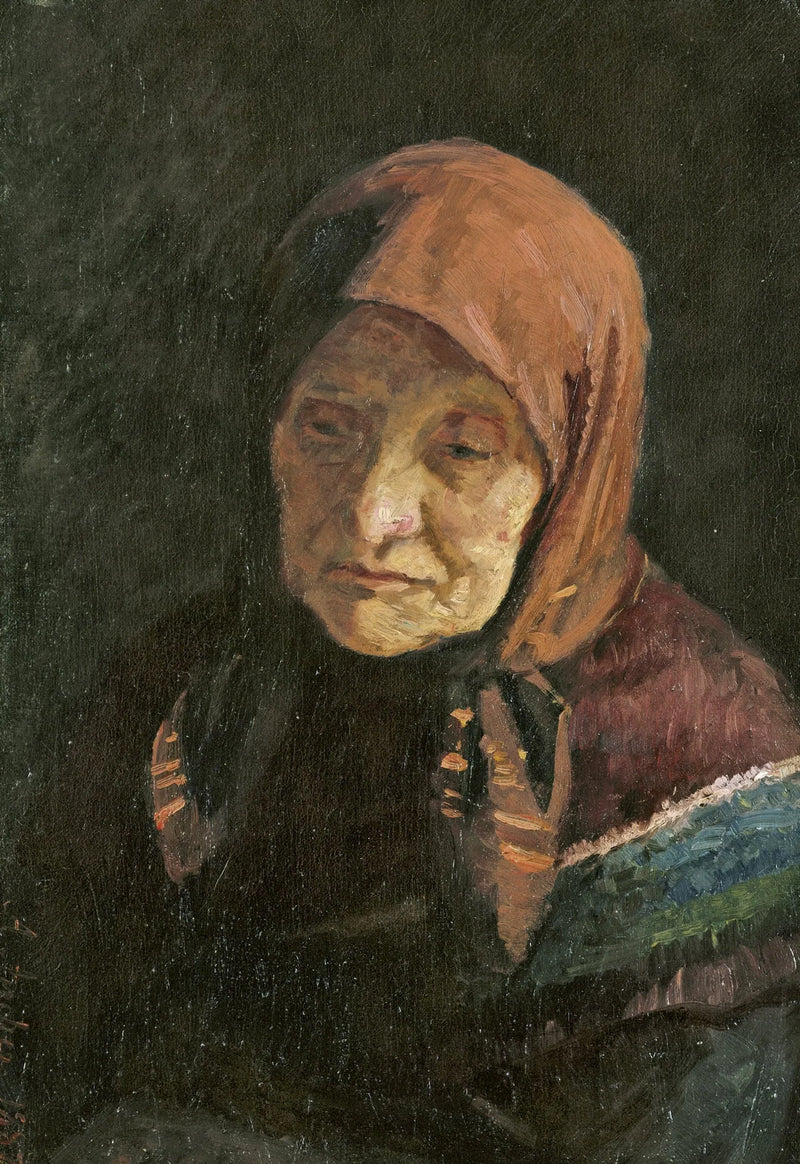 An old fisherman's wife - Anna Ancher