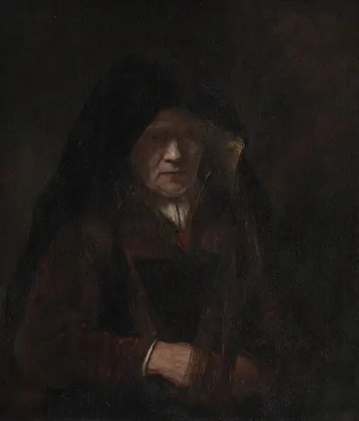 Une vieille femme - Rembrandt image 1 tableau peint à l’huile sur toile