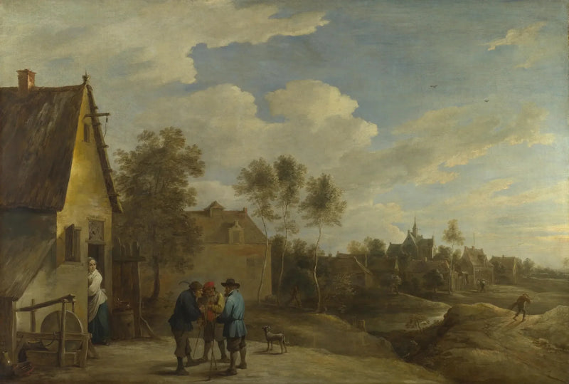 A view of a village - David Teniers the Younger