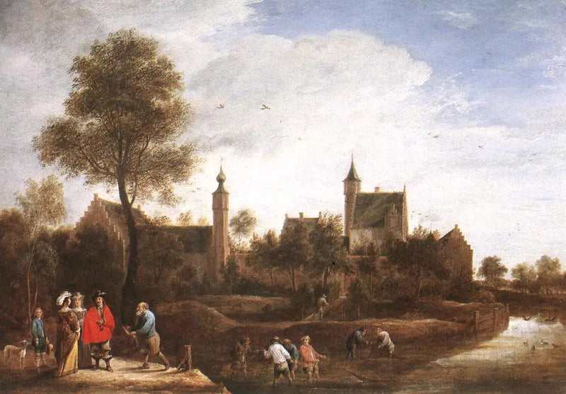 A view of Het Sterckshof near Antwerp - David Teniers the Younger