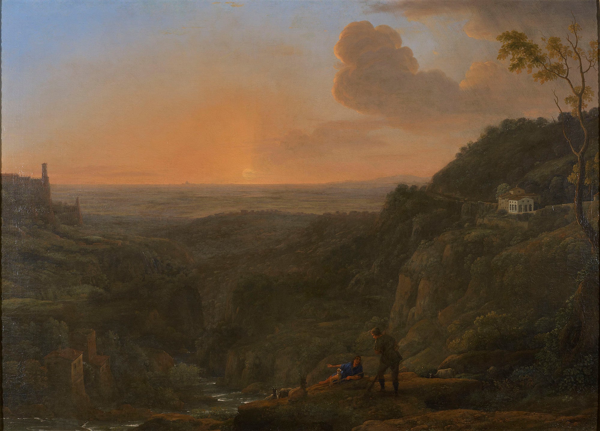A view of the countryside from Tivoli - Claude Lorrain