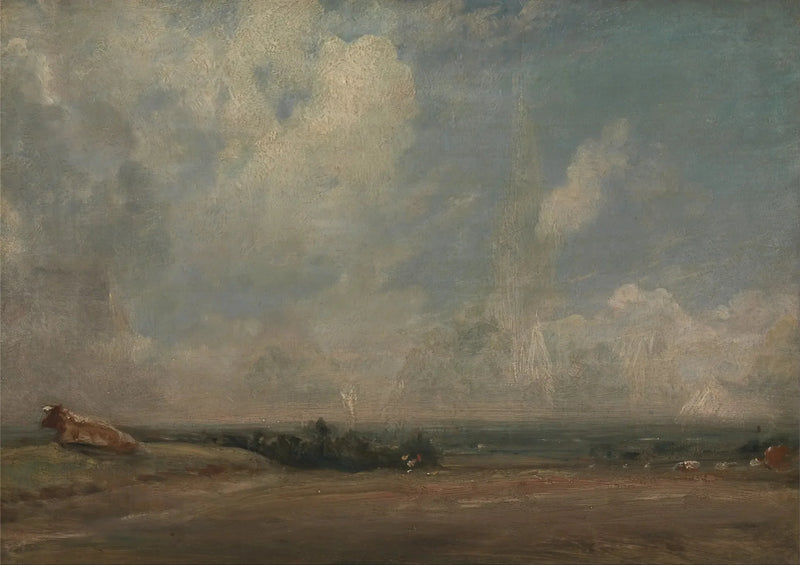 A view from Hampstead Heath (?) - John Constable