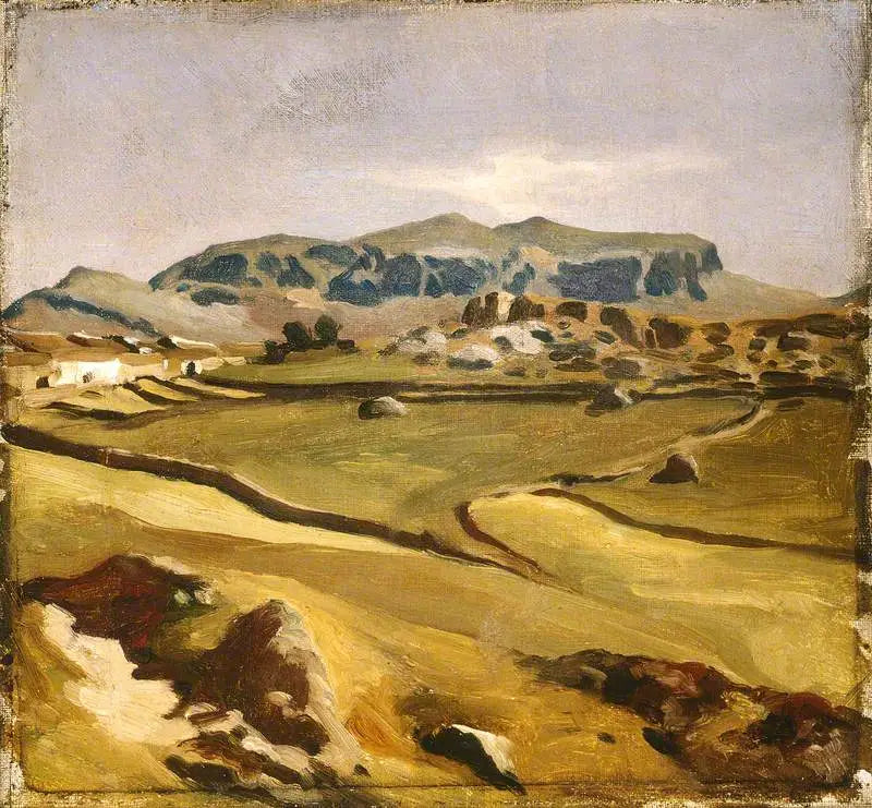 Une vue en Espagne - Frederic Leighton image 1 reproduction artisanale de tableau