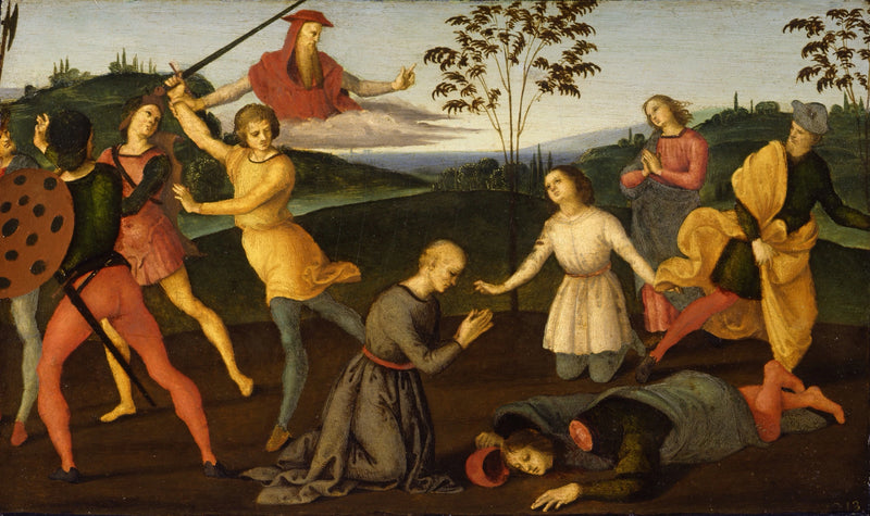 Saint Jerome Punishing the Heretic Sabinian - Raphael Sanzio