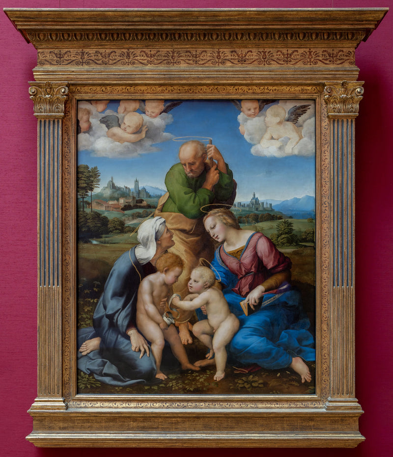 The Holy Family with Saint John the Baptist - Raphael Sanzio