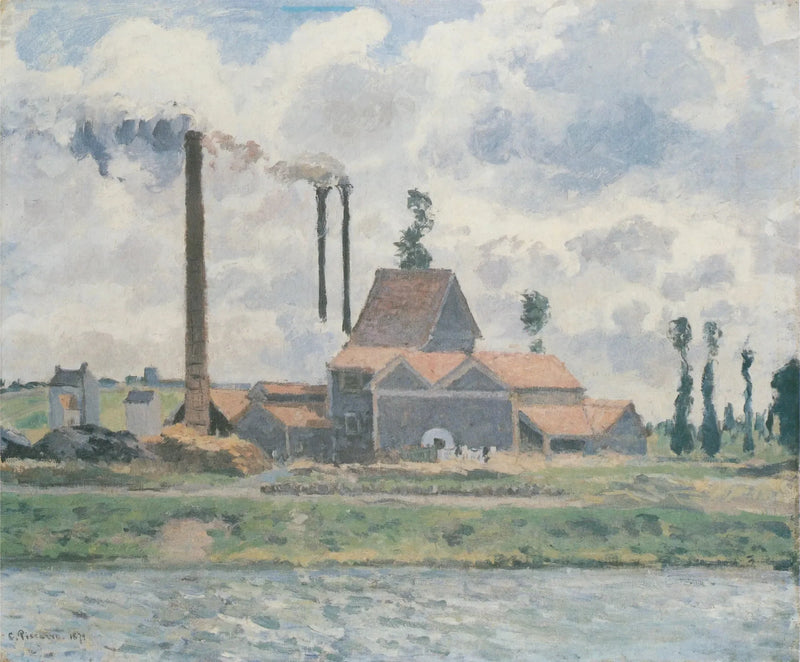 Factory in Saint-Ouen-l'Aumône - Camille Pissarro