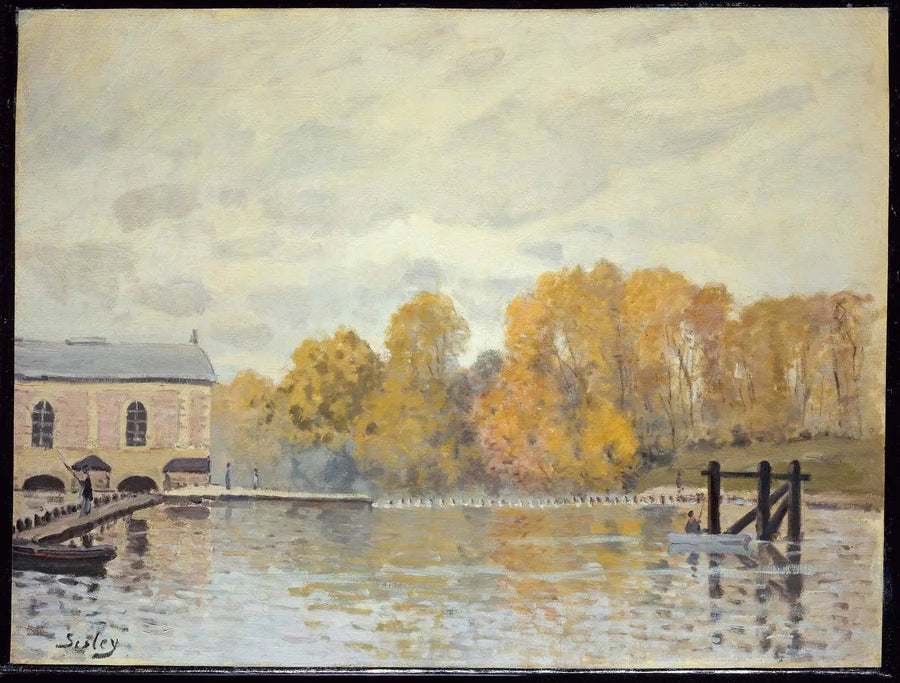 Water Factory of Marly - Alfred Sisley