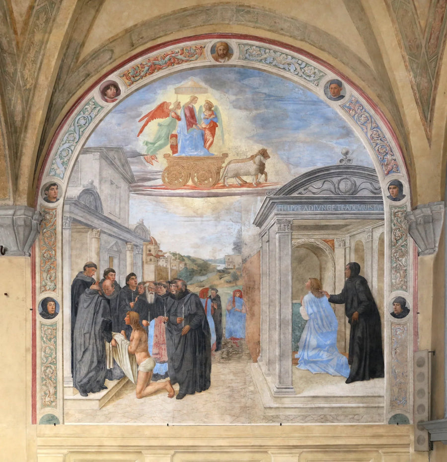 Work of Saint Philippe Benizi - Cosimo Rosselli