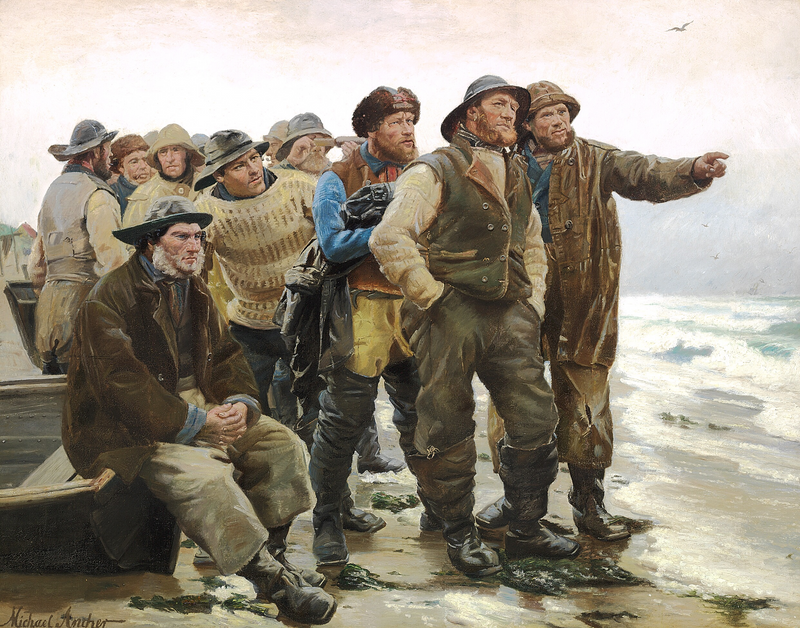 Will he round off the point? - Michael Peter Ancher