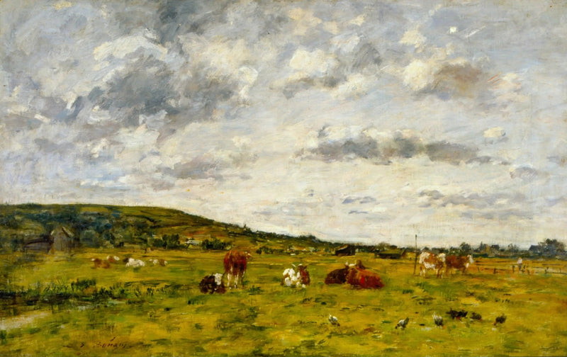 Cows in the Pasture - Eugène Boudin