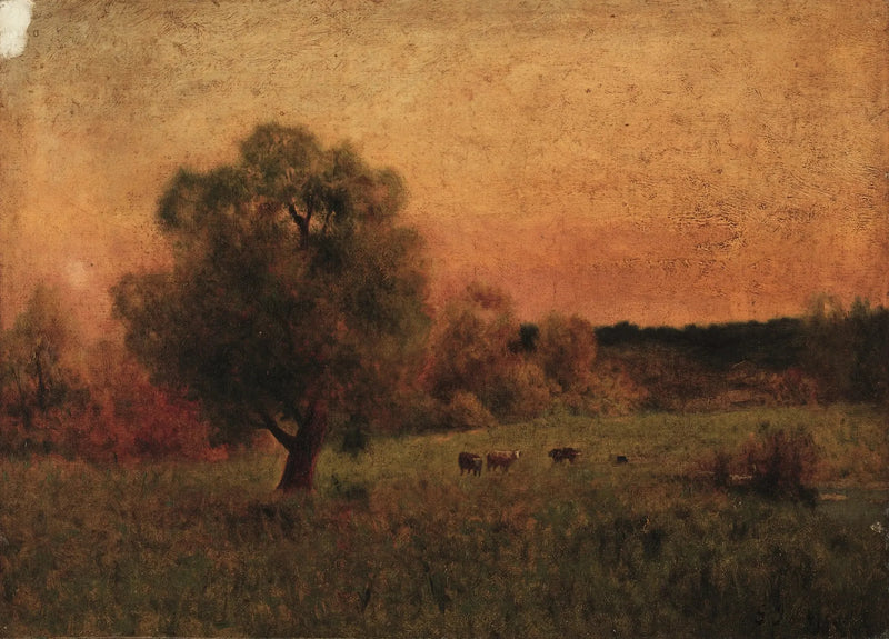 Cows in a Field - George Inness