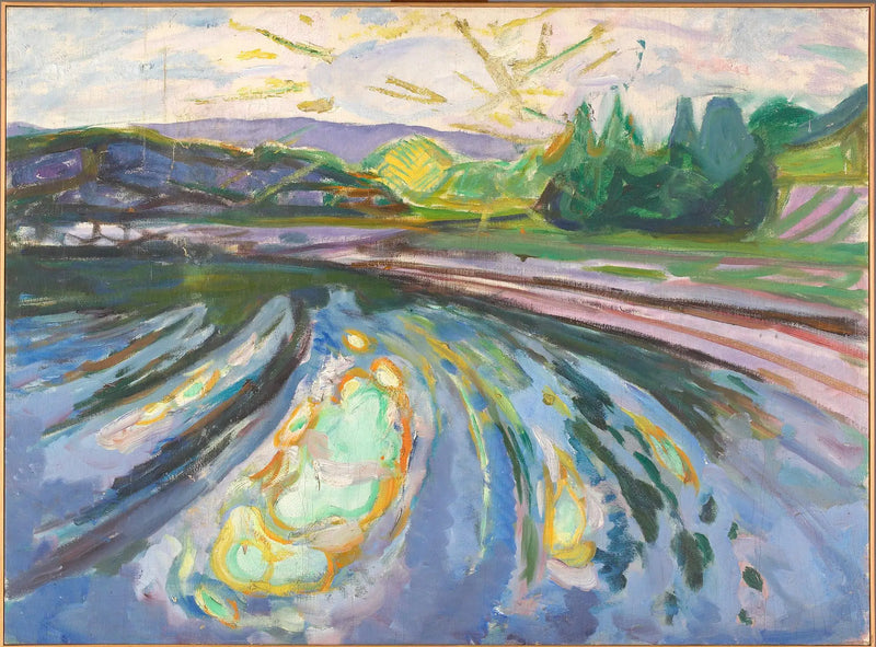 Waves Against the Shore - Edvard Munch