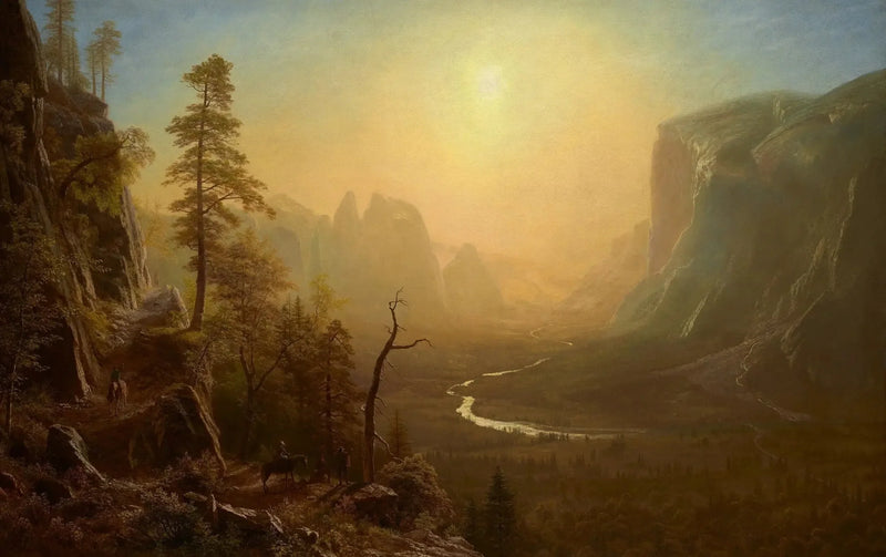 Yosemite Valley, Glacier Point Trail - Albert Bierstadt
