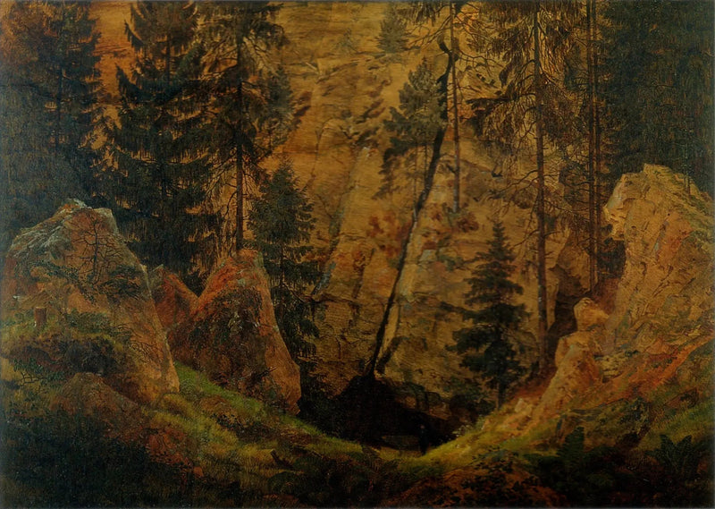 Rocky Valley - Caspar David Friedrich