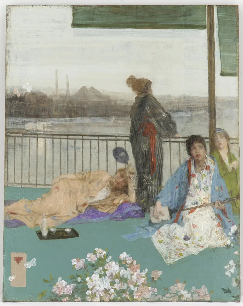 Variations of Flesh and Green — The Balcony - James Abbott McNeill Whistler