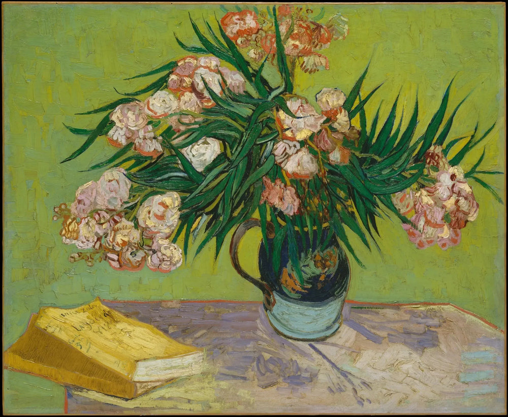 Vase aux lauriers roses - Vincent van Gogh image 1 tableau peint à l’huile sur toile