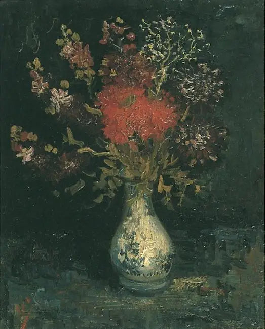 Vase avec des fleurs - Vincent van Gogh image 1 tableau peint à l’huile sur toile