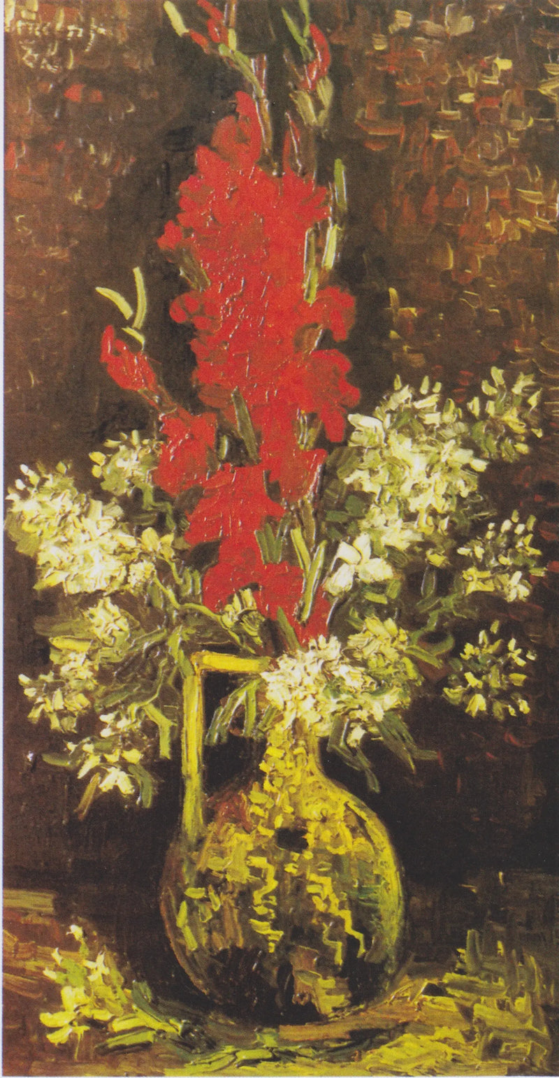 Vase with red and white flowers - Vincent van Gogh