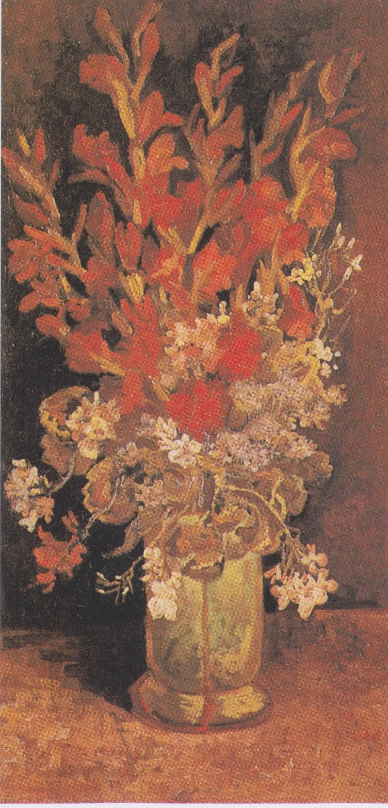Vase with Gladioli and Carnations - Vincent van Gogh