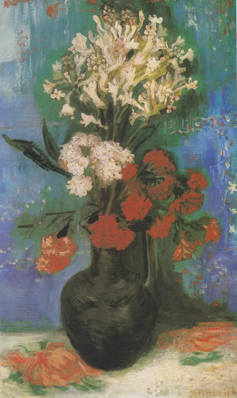 Vase with Carnations and Other Flowers - Vincent van Gogh
