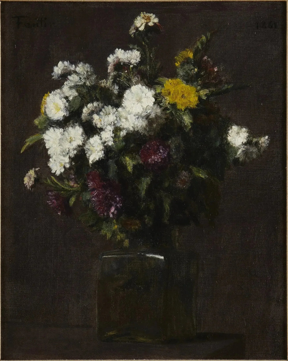 Vase de fleurs - Henri Fantin-Latour image 1 reproduction de peinture à l’huile