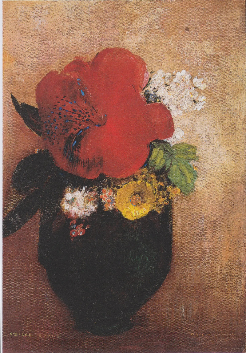 Flower Vase: le pavot rouge - Odilon Redon
