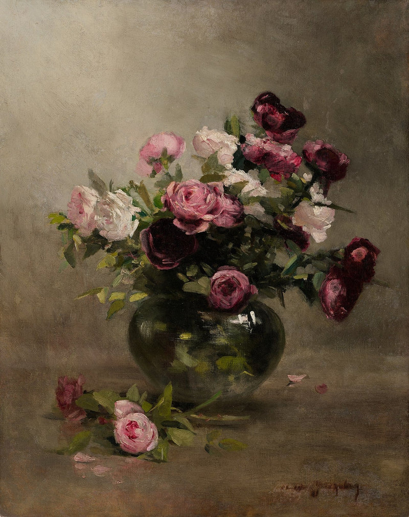 Vase of Roses - Eva Gonzalès