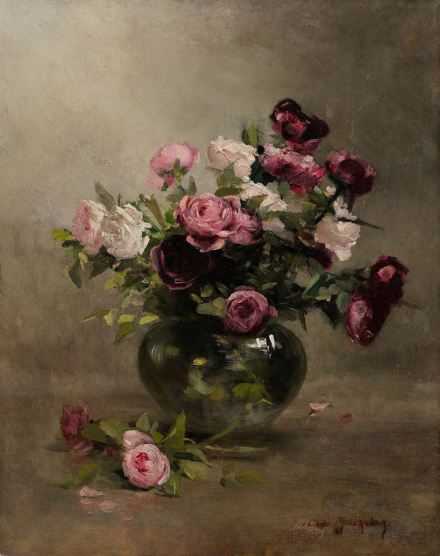 Vase of Roses - Eva Gonzalès
