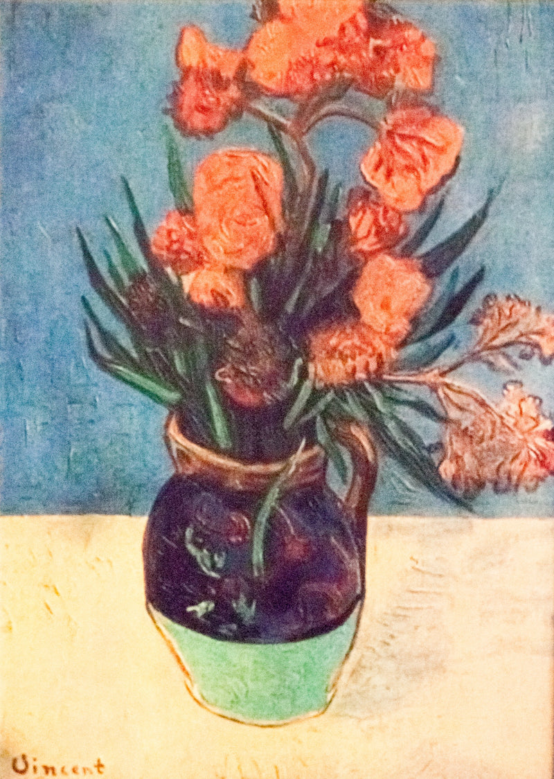 Vase with Pink Laurels - Vincent van Gogh