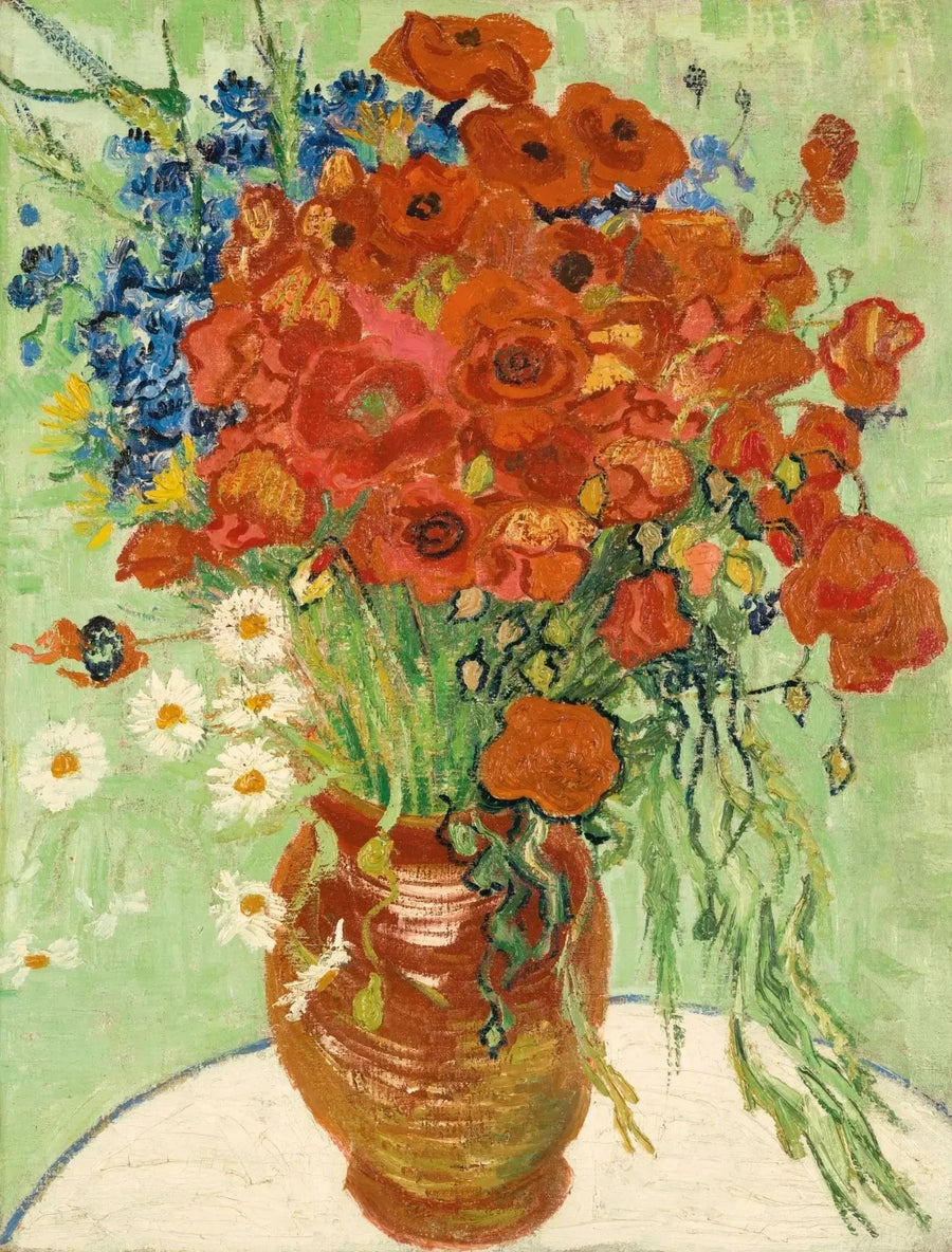 Vase with Daisies and Poppies - Vincent van Gogh
