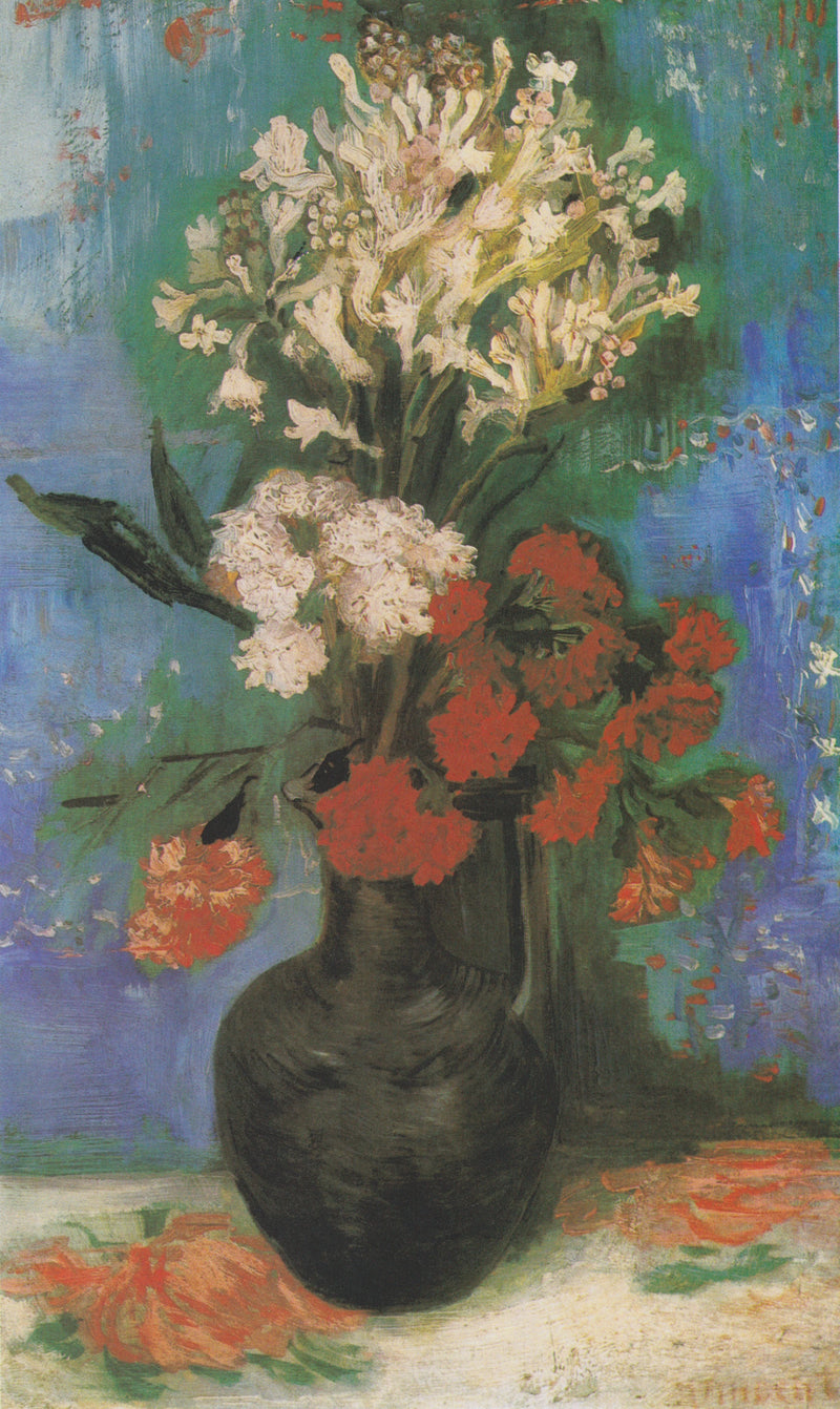 Vase with Carnations and Other Flowers - Vincent van Gogh