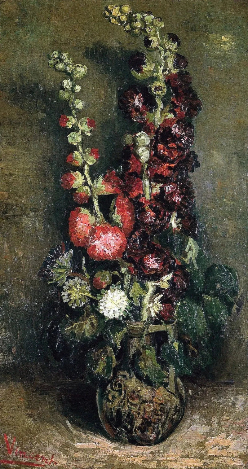 Hollyhock Vase - Vincent van Gogh