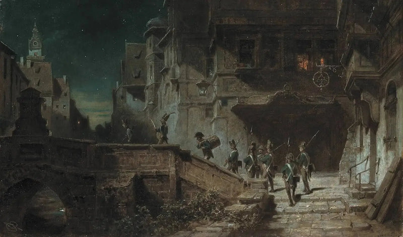 Night Watchmen - Carl Spitzweg