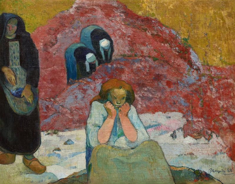 Grape Harvest in Arles or Human Misery - Paul Gauguin