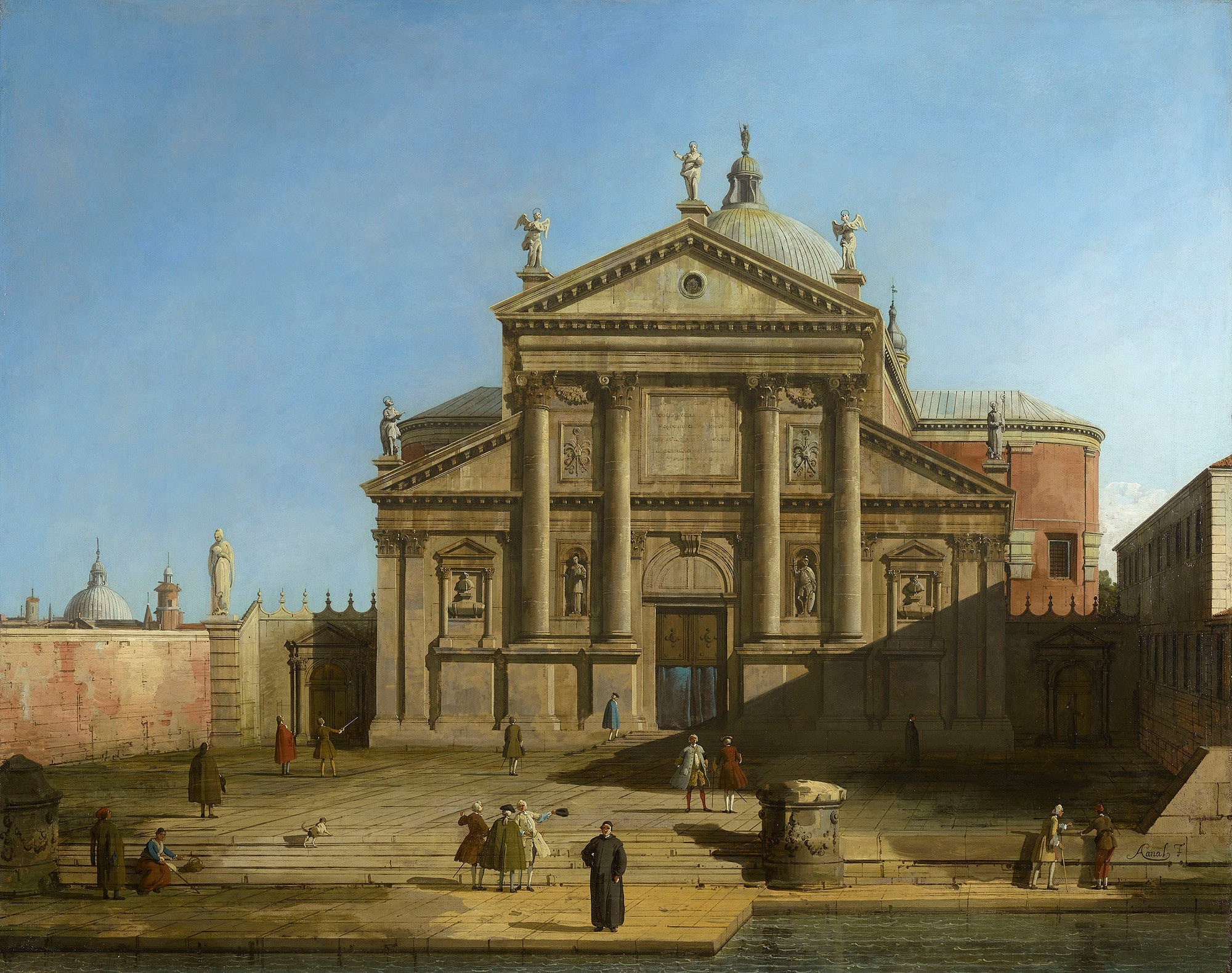 Venice: Capriccio of San Giorgio Maggiore - Canaletto