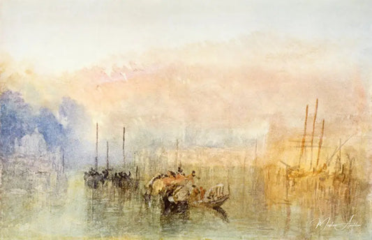 Venise entrée du Grand Canal - William Turner - Reproductions de tableaux et peintures haut de gamme