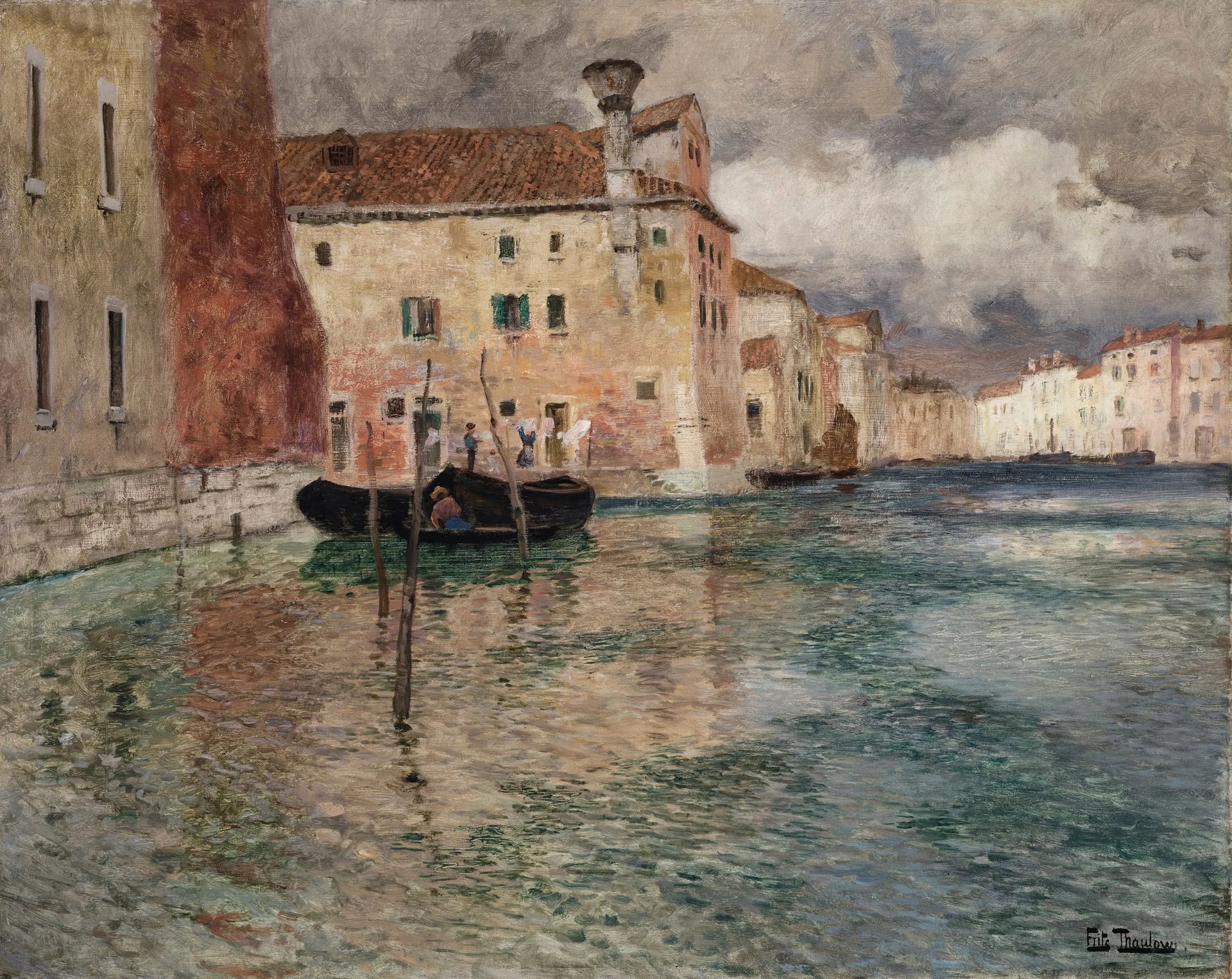 Venise - Frits Thaulow image 1 copie de tableau peinte à la main