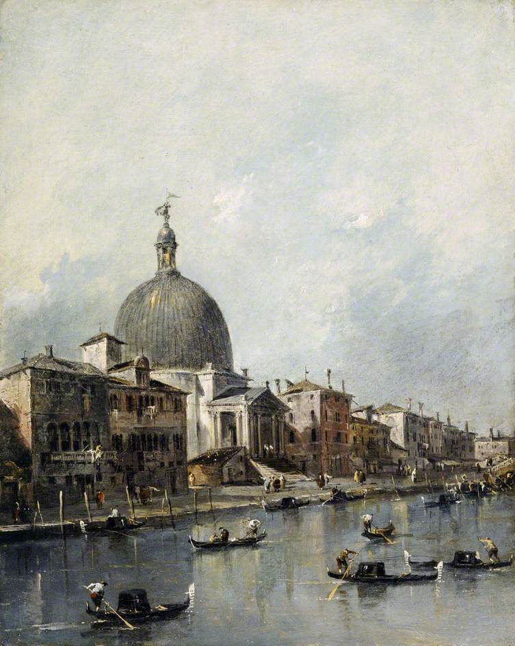 Venice, the Church of San Simeone Piccolo on the Grand Canal - Francesco Guardi
