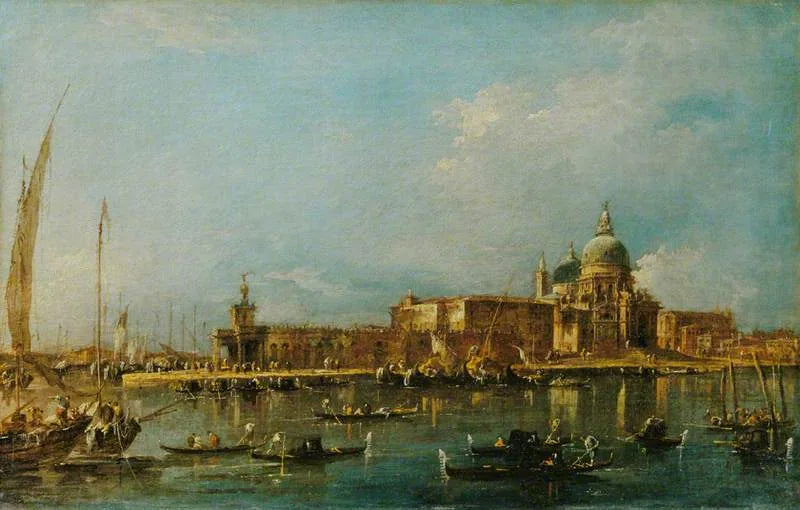 Venice: La Dogana with Santa Maria della Salute - Francesco Guardi