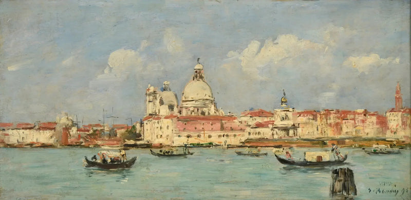 Venice. The Customs and Notre-Dame-de-la-Salute - Eugène Boudin